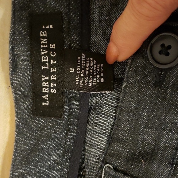 Blue grey stretch capri's - Picture 4 of 5